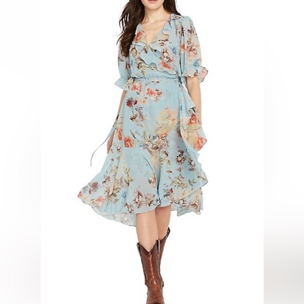 WT Buffalo David Britton Whimsical Blossom Midi Dress